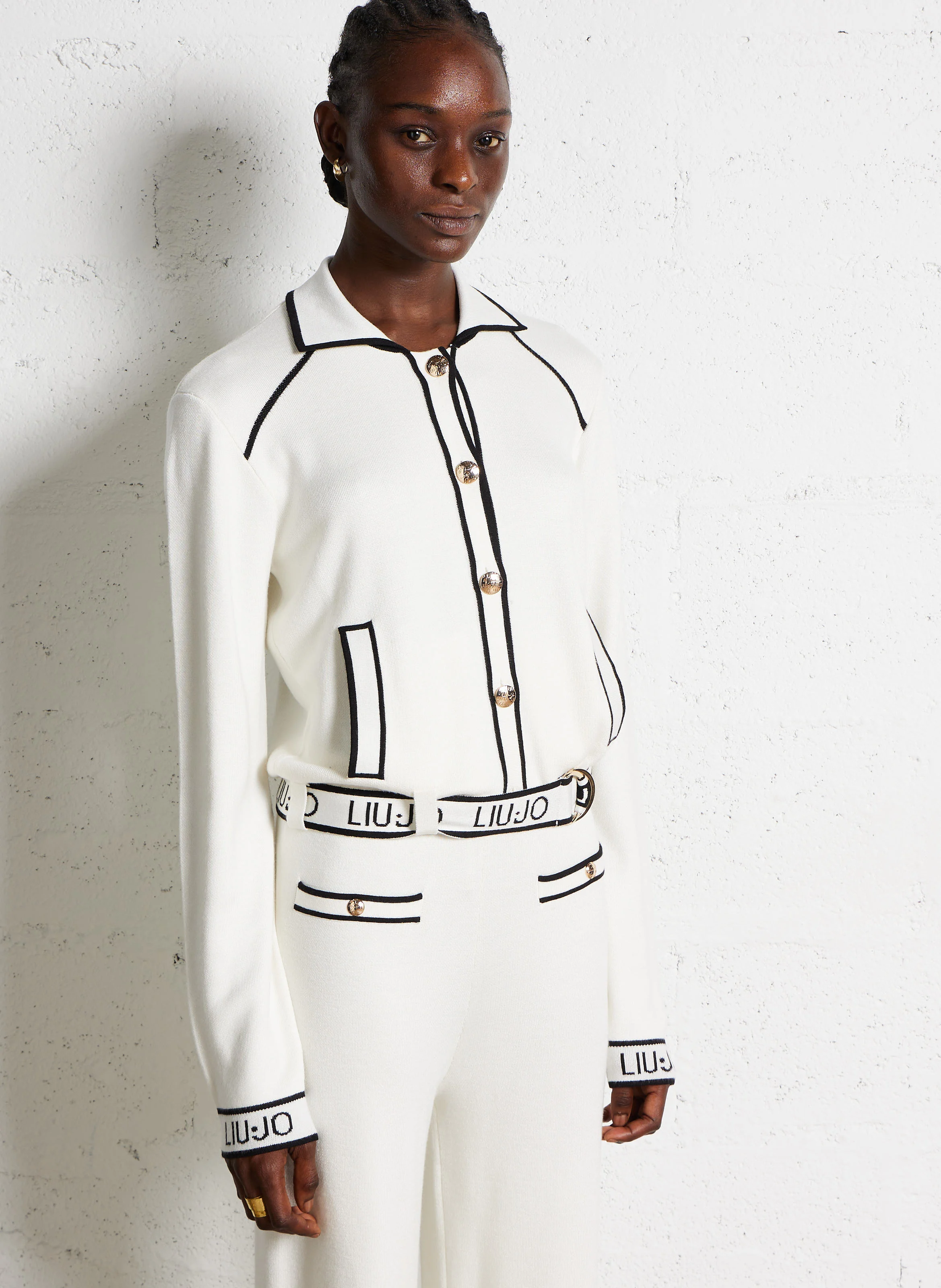 Gilet col à revers | Blanc