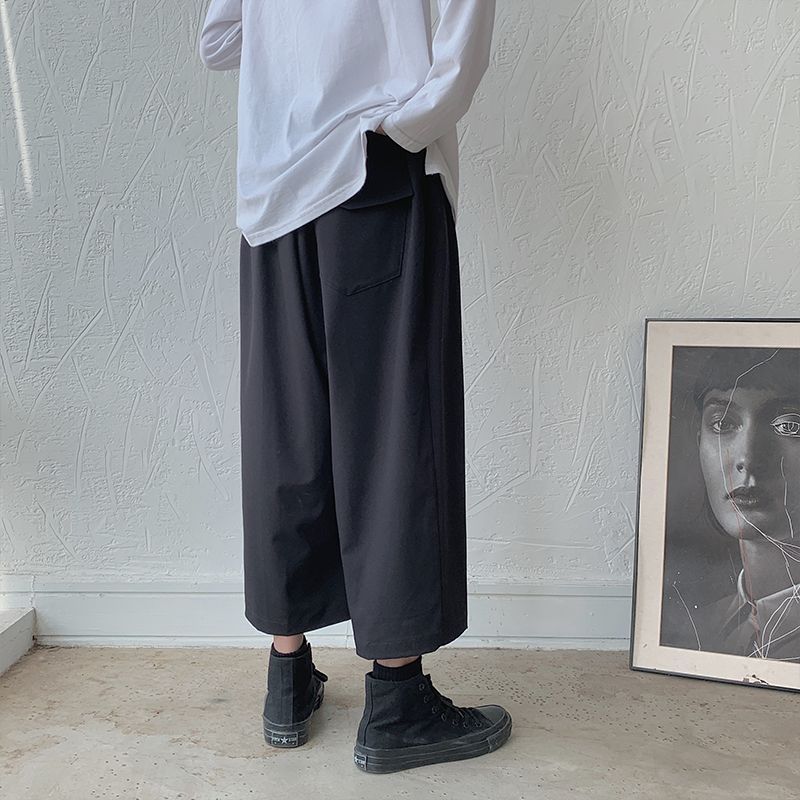 Freehop - Cropped broek met wijde pijpen
