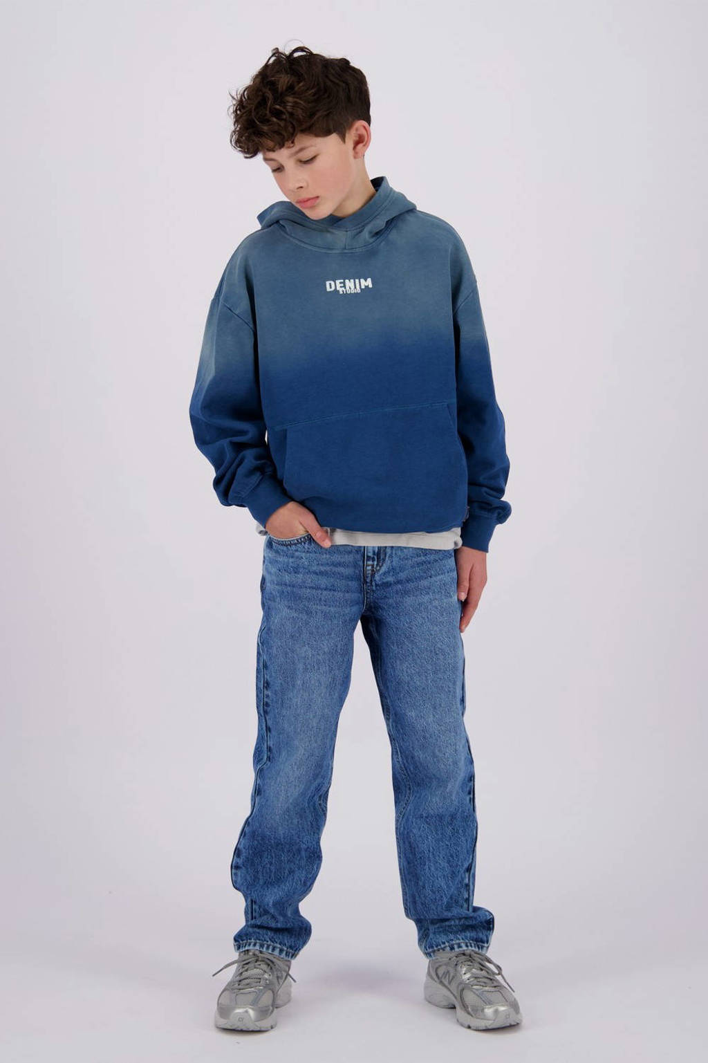 Vingino loose fit jeans Castiano blue vintage
