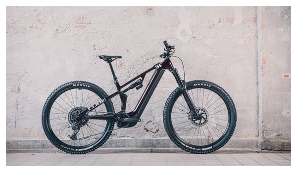 VTT Électrique Tout-Suspendu Cube Stereo Hybrid One55 C:68X SLX 750 Sram GX Eagle 12V 750 Wh 29'' Rouge Liquid Carbon 2024