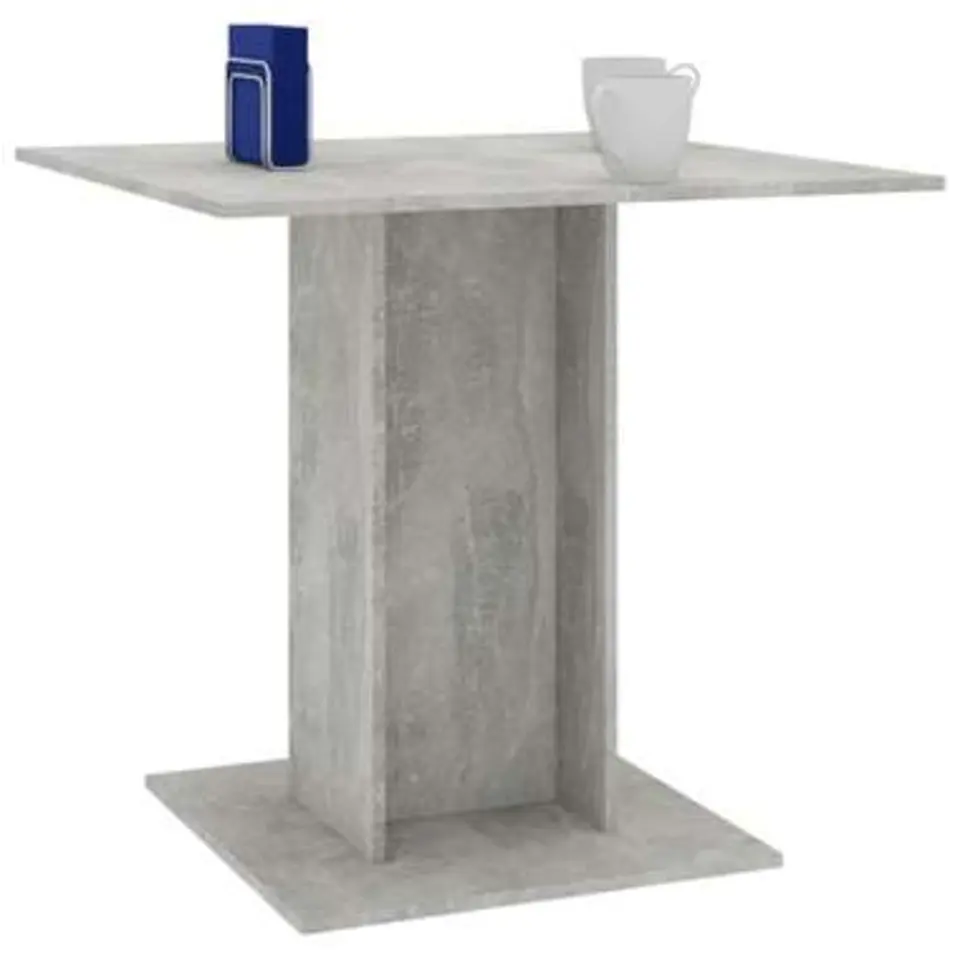 vidaXL - Eettafel - Grijs - Bewerkt hout