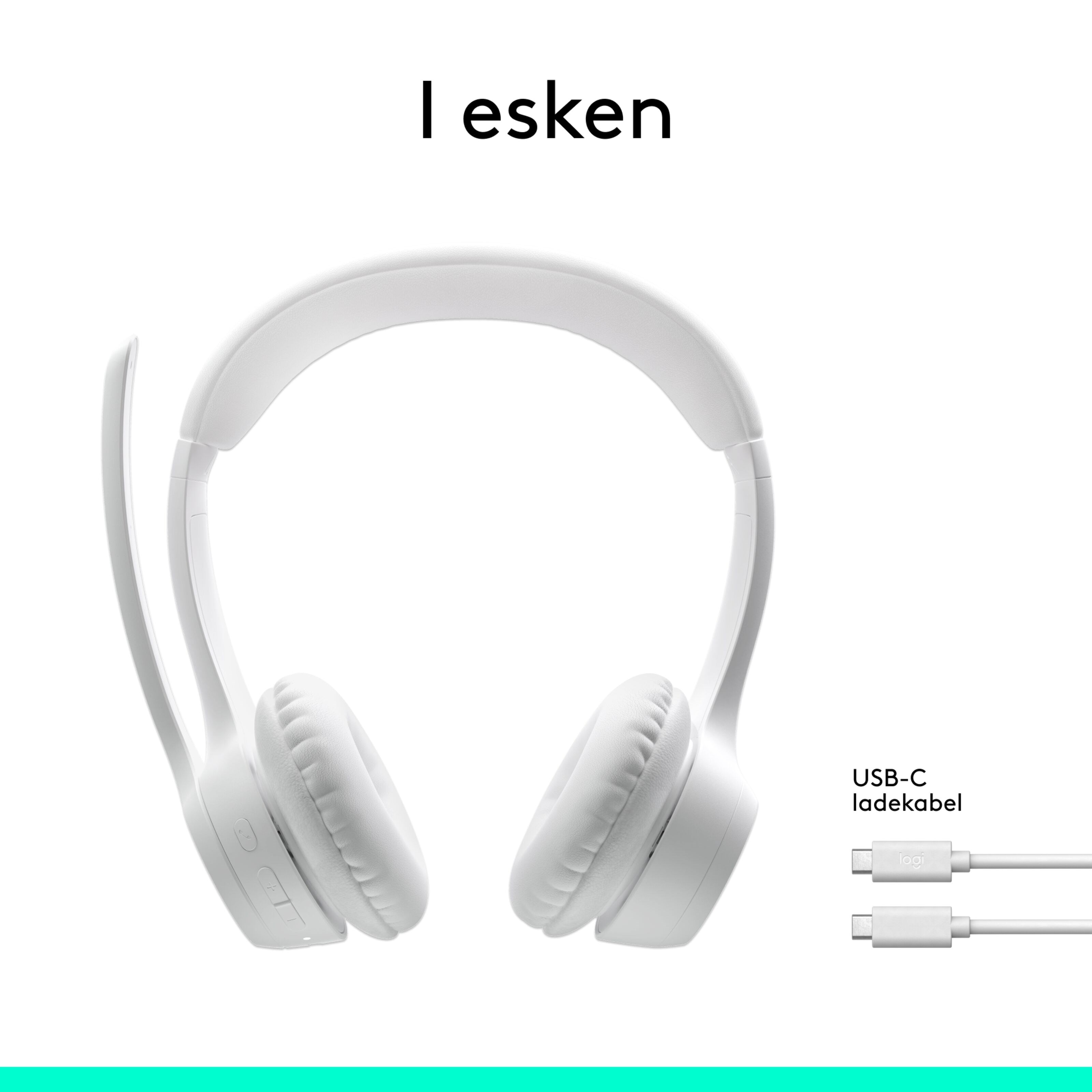 Logitech Zone 300 Trådløst headset Off-white