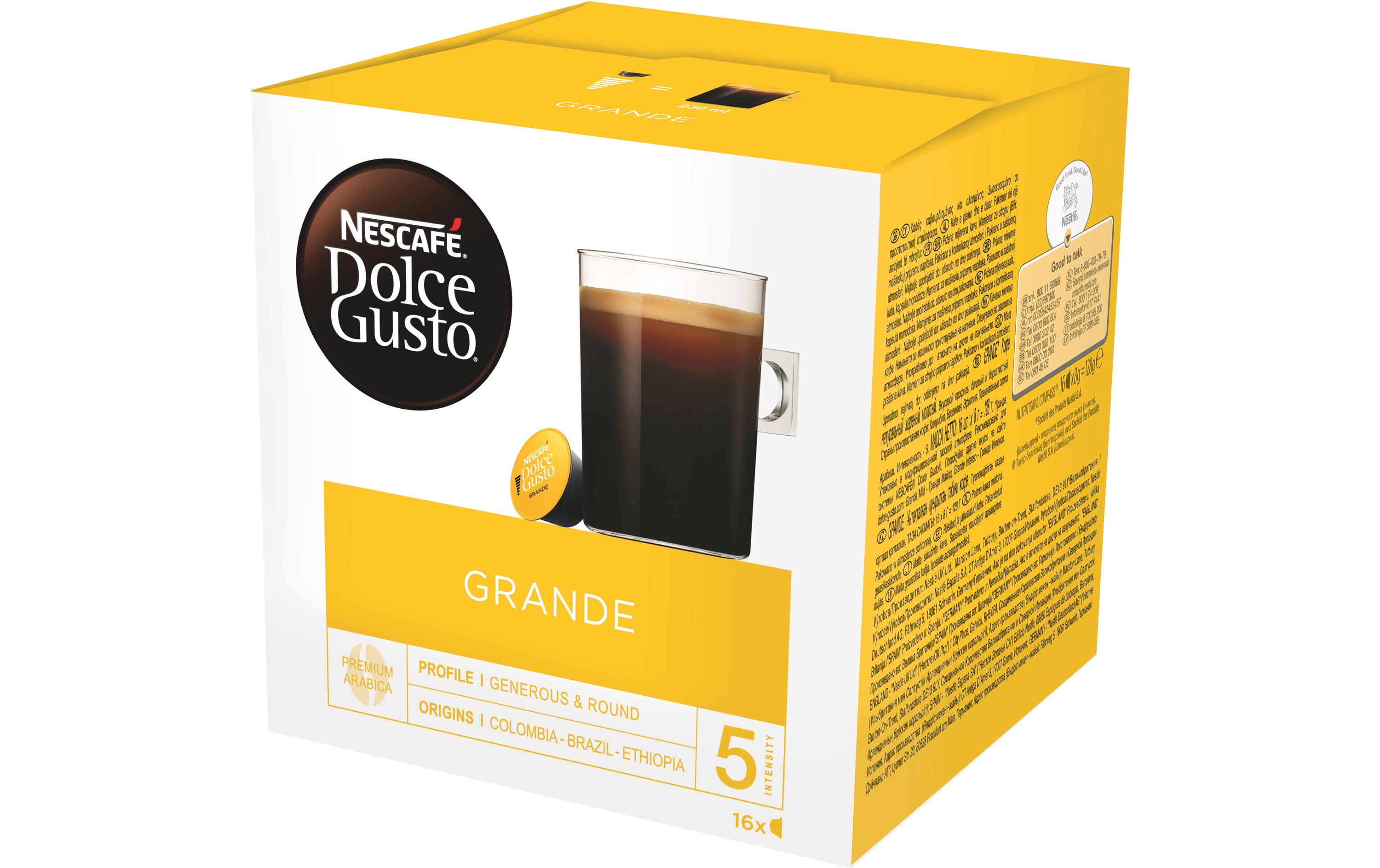 Kaffeekapseln Dolce Gusto Grande 16 StückNescafé Dolce Gusto Kaffee Kapseln