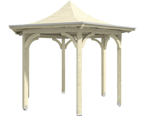 SKAN HOLZ Versailles paviljoen met schroefsteunen Ø 418 cm naturel