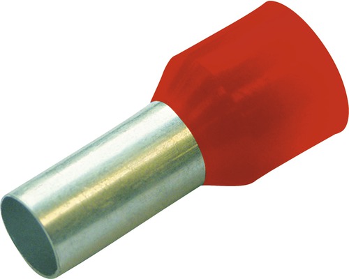 Haupa 270822 Geïsoleerde adereindhulzen 10mm²/12mm Rood 100 stuks