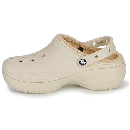 Crocs - Classic Platform Lined Clog W - Beige