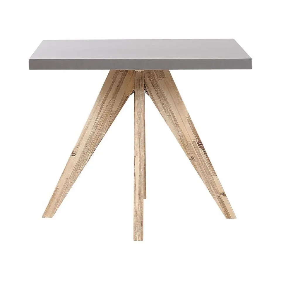 OLBIA - Tuinset voor 4 Vierkant - Grijs/Beige - Vezelcement