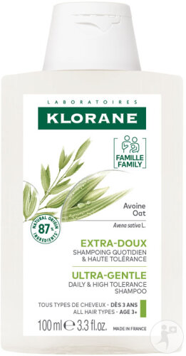 Klorane Avoine ShampoingExtra-Doux Haute Tolérance Tous Types De Cheveux 100ml