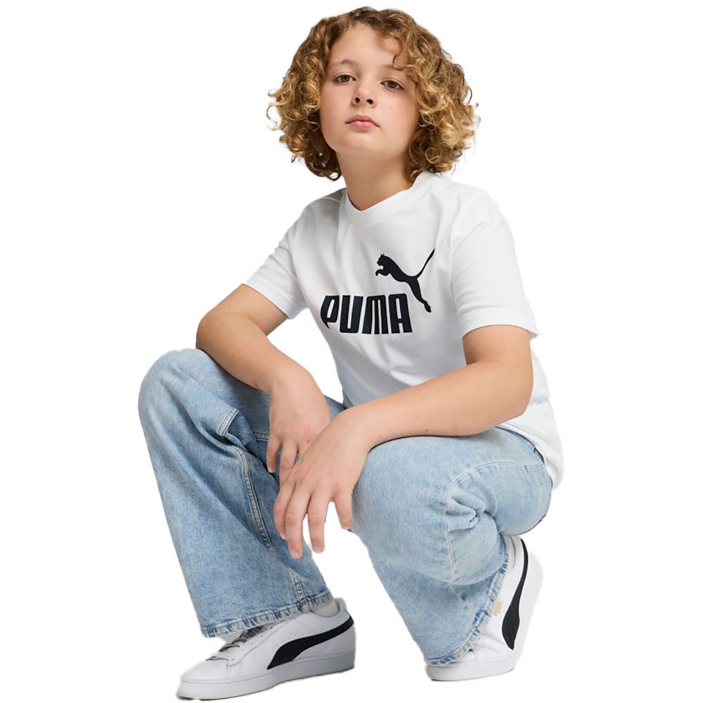 Puma ESS No. 1 Logo Tee Kinder puma white