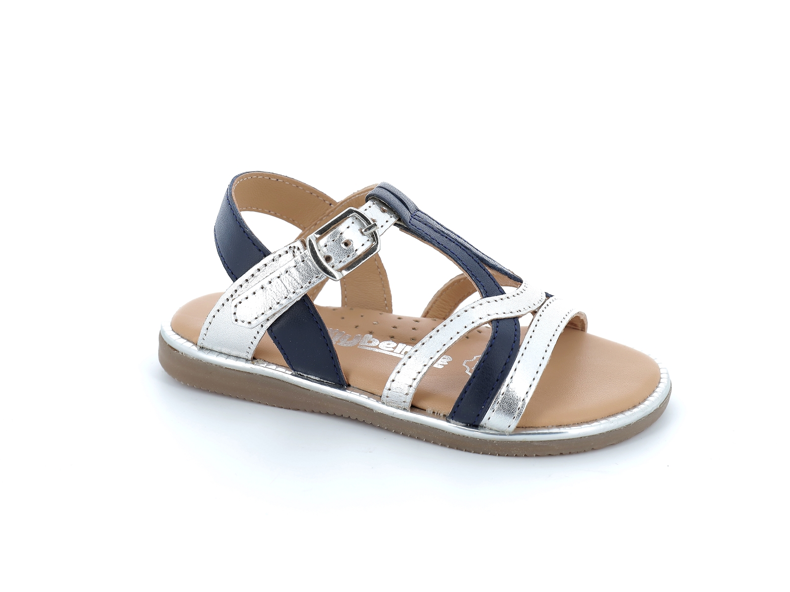 Bopy-FANIA Cuir Marine-Argent