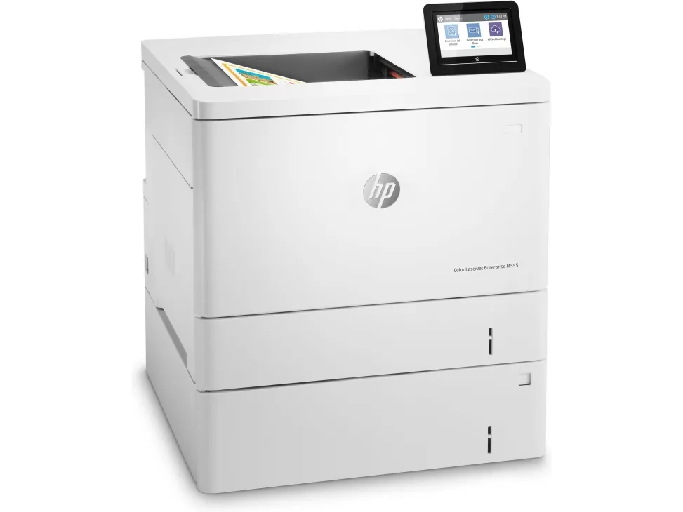 HP Color LaserJet Enterprise M555x - Printer - farve - Duplex - laser - A4/Legal - 1200 x 1200 dpi - op til 38 spm (mono) / op til 38 spm (farve) - kapacitet: 650 ark - USB 2.0, Gigabit LAN, Wi-Fi(n), USB 2.0 vært