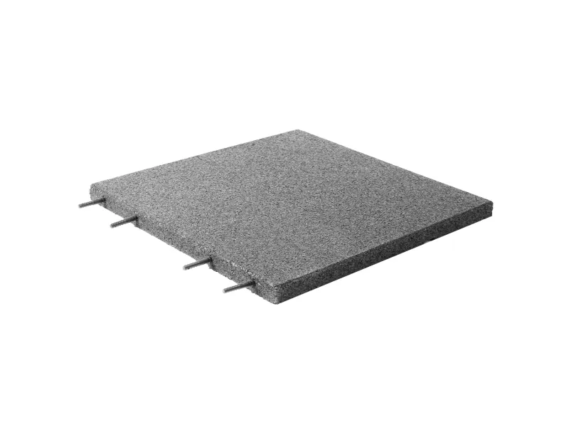 Gummiflise 50x50x3 cm grå NORDIC PLAY Active 7,5 m2 - 30 stk. (810-173)