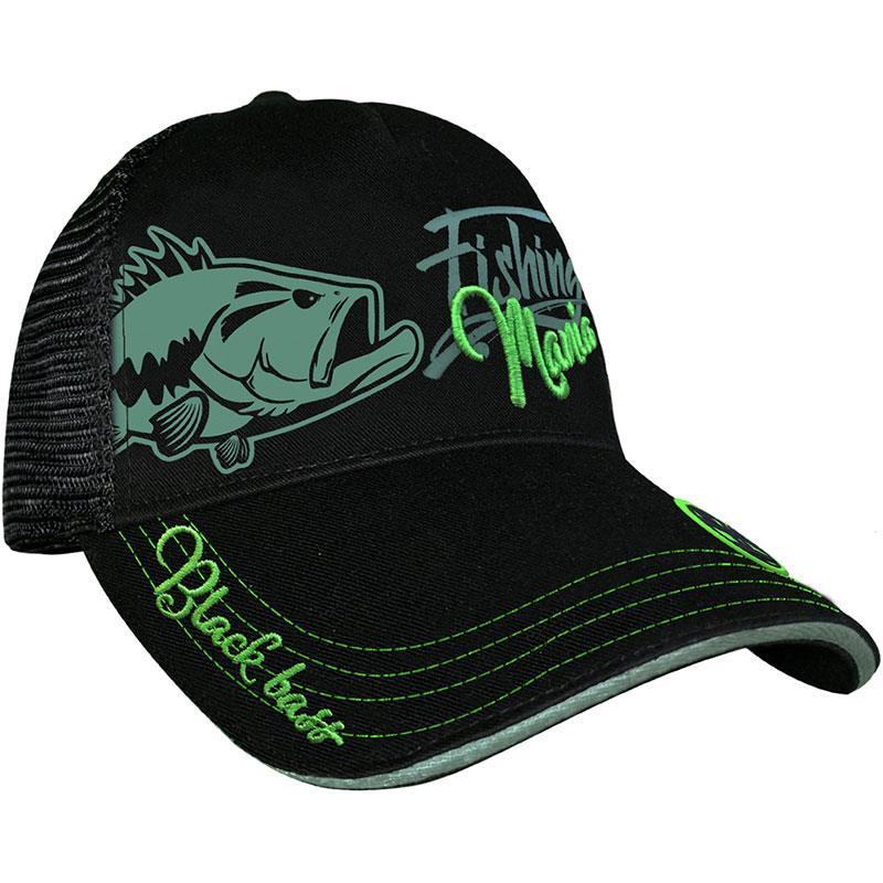 Casquette Homme Hot Spot Design Cap Black Bass Mania - Noir