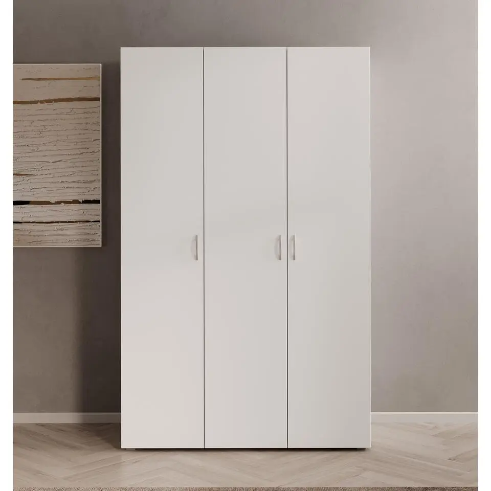 Meubella - Kledingkast Bernd - Wit - 111 cm