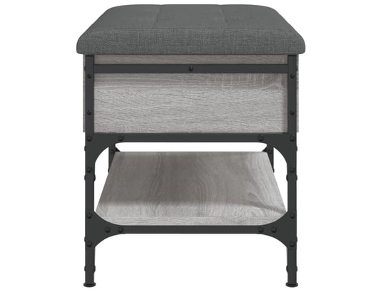 VIDAXL - Banc à chaussures sonoma gris 62x42x45 cm bois d'ingénierie