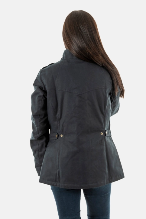 blousons et vestes barbour winter defence wax ny51 navy/classic