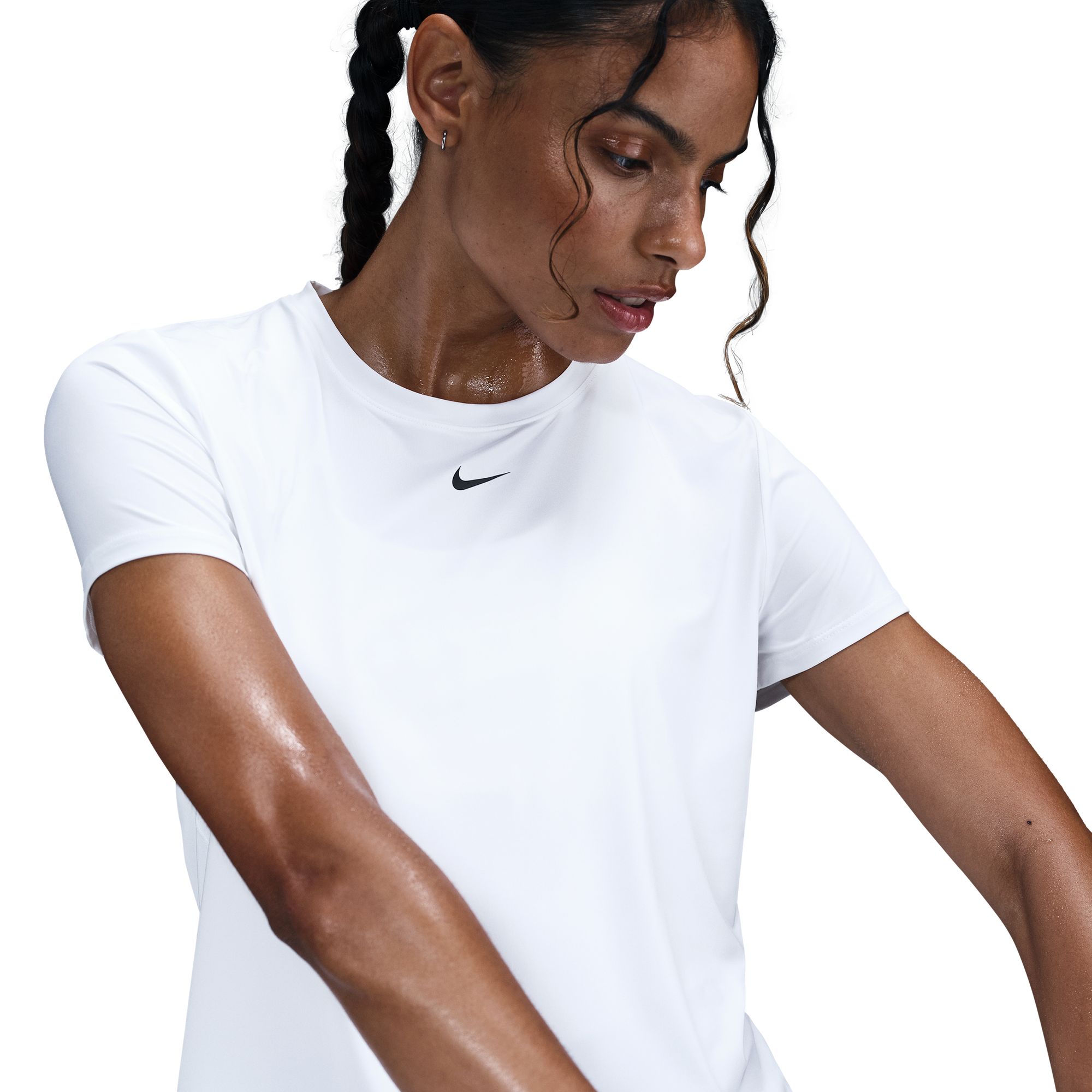 One Classic Dri-FIT SS Top Dame 100/White/Black