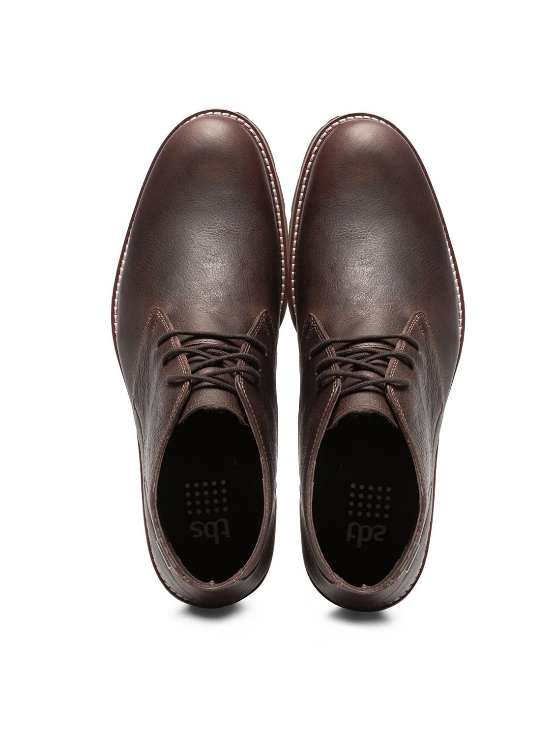 Bottillons Homme Confort Purefoam Dessus Cuir Marron