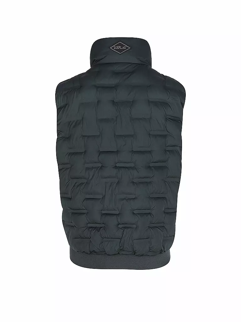 REPLAY Steppgilet  dunkelgrün