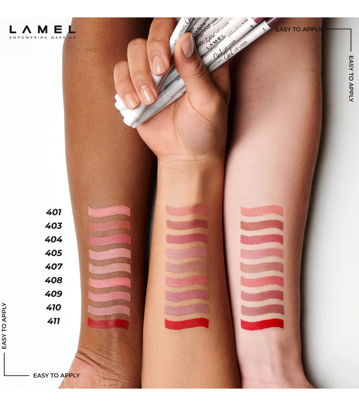 Lamel - Delineador de lábios Long Lasting - 405: Tea Rose