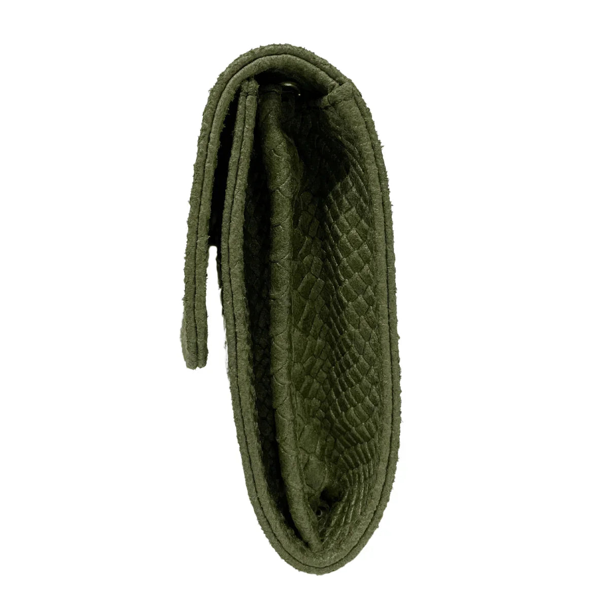 Croco print - schoudertas/clutch leer