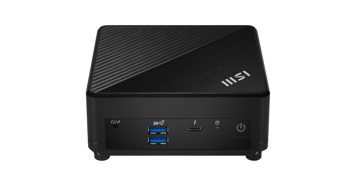 MSICubi 5 12M-002EU pc-systeem  (Zwart | Core i5-1235U | Iris Xe Graphics | 8 GB | 512 GB SSD)