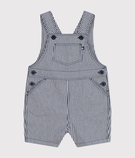 Salopette courte en toile bébé