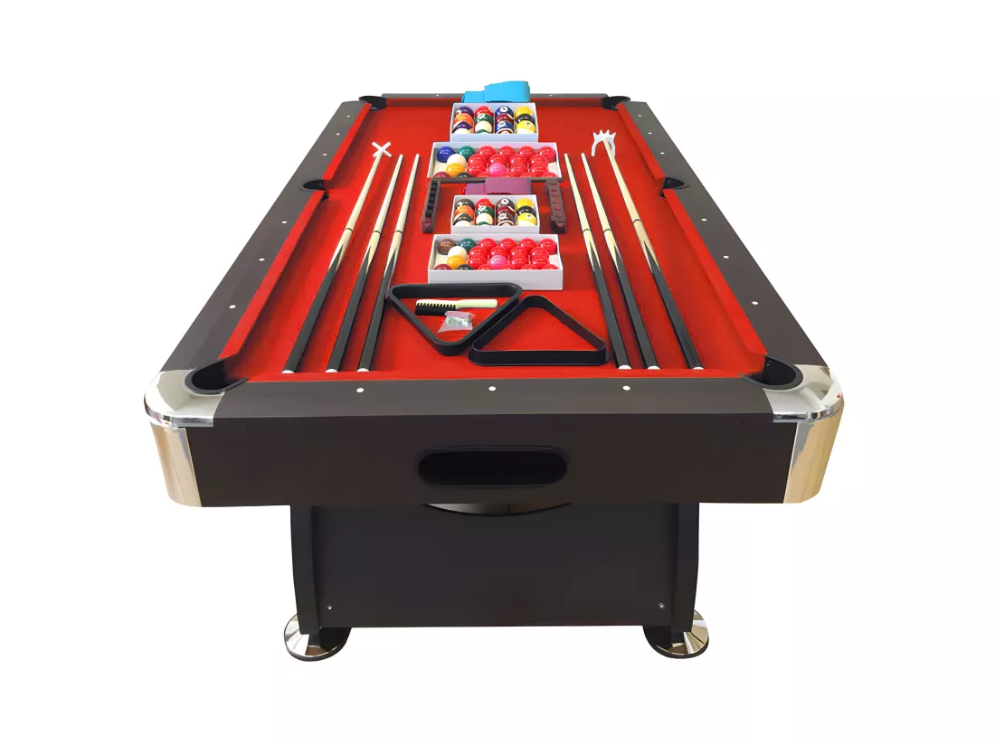 Table de billard 8 pieds complet d’accessoires – Viper Red