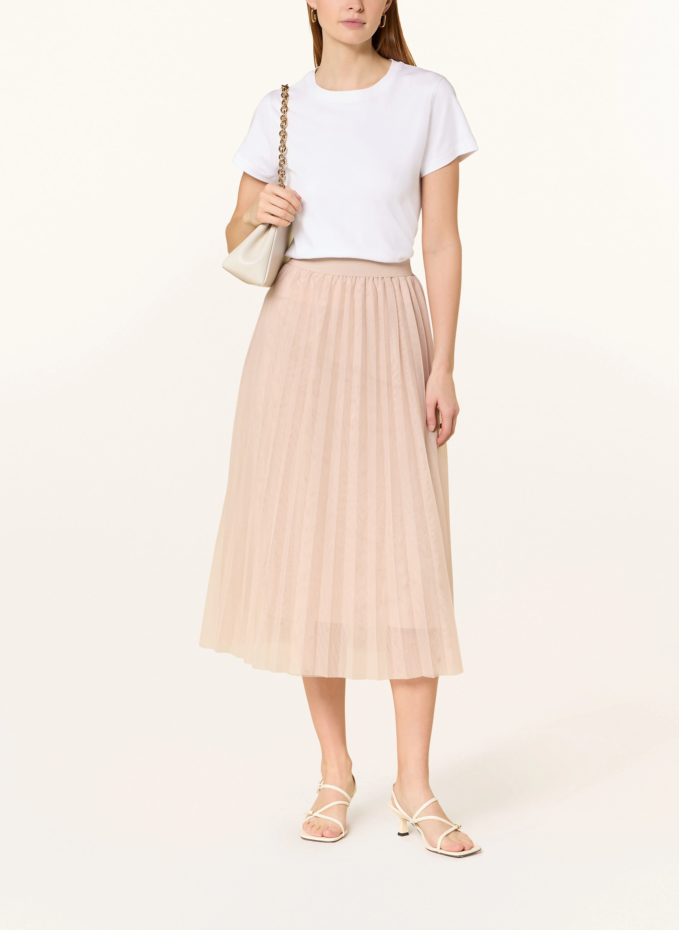 BETTY&CO Plisseerock aus Mesh