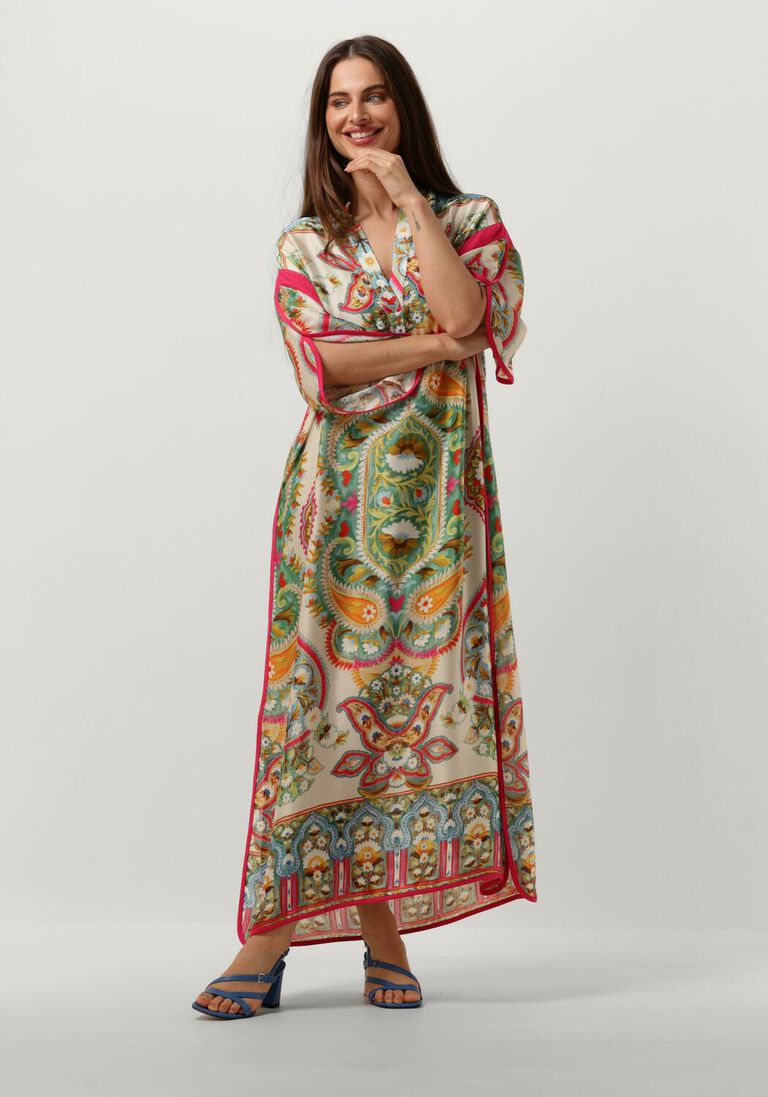 ACCESS multi access midi jurk dress printed loose