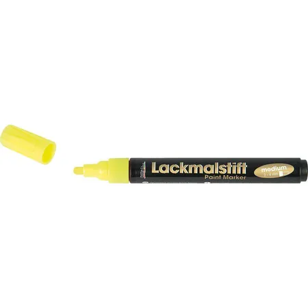 KREUL Lackmalstift medium Neon-Gelb 2-4 mm