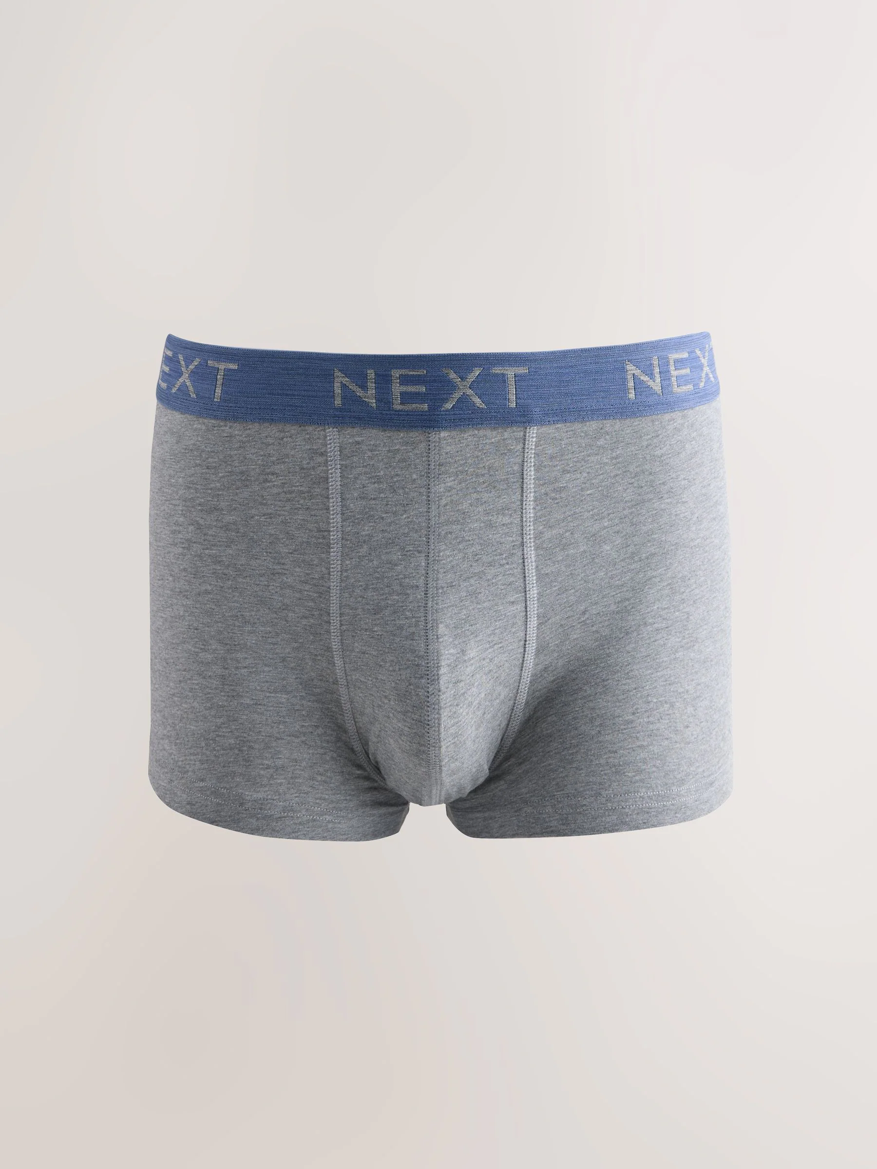 Gemêleerd blauw/grijs - Hipster boxers van katoenrijke mix