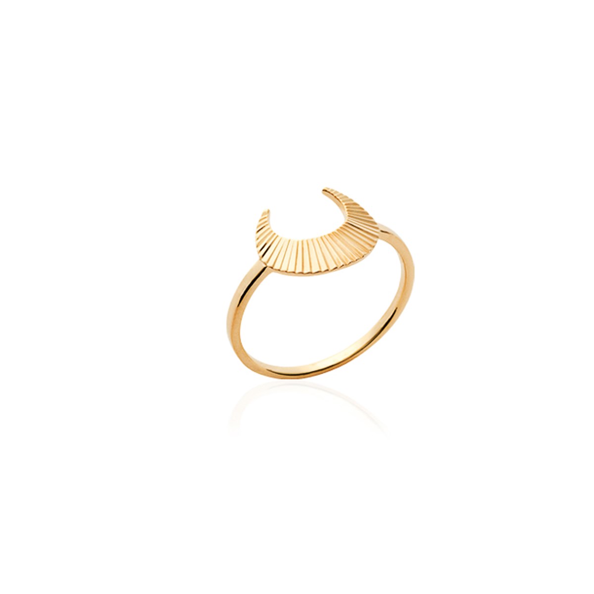Bague ouverte plaqué or MOON - Bijoux Privés Discovery