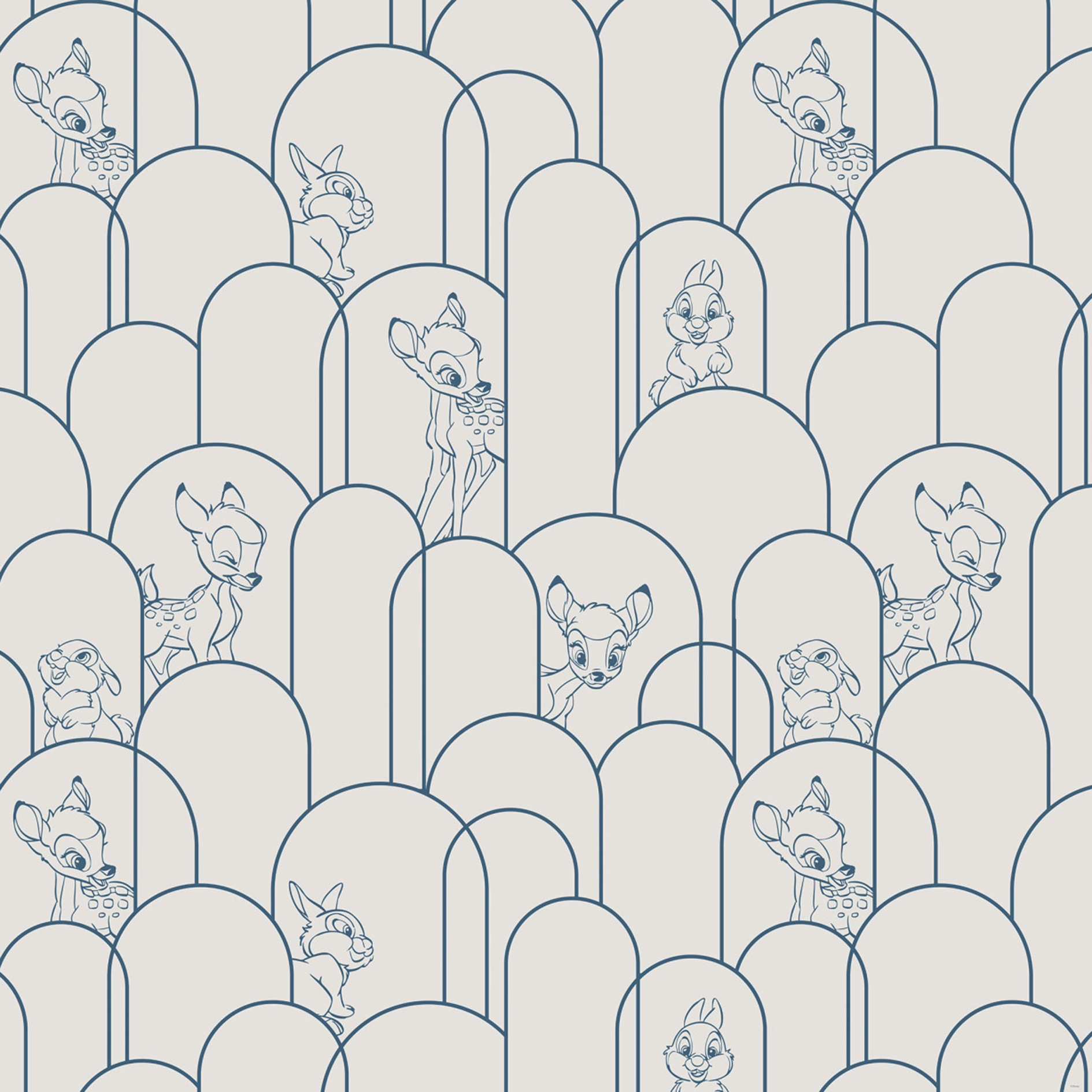 Vlies-Fototapete HIDE AWAY BAMBI - 250x250 cm