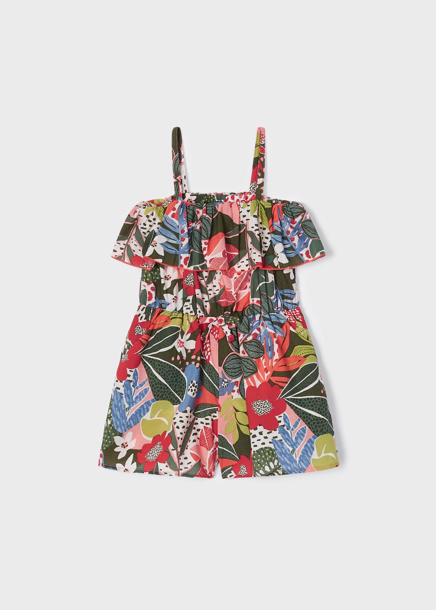 Macacão curto estampado para meninas