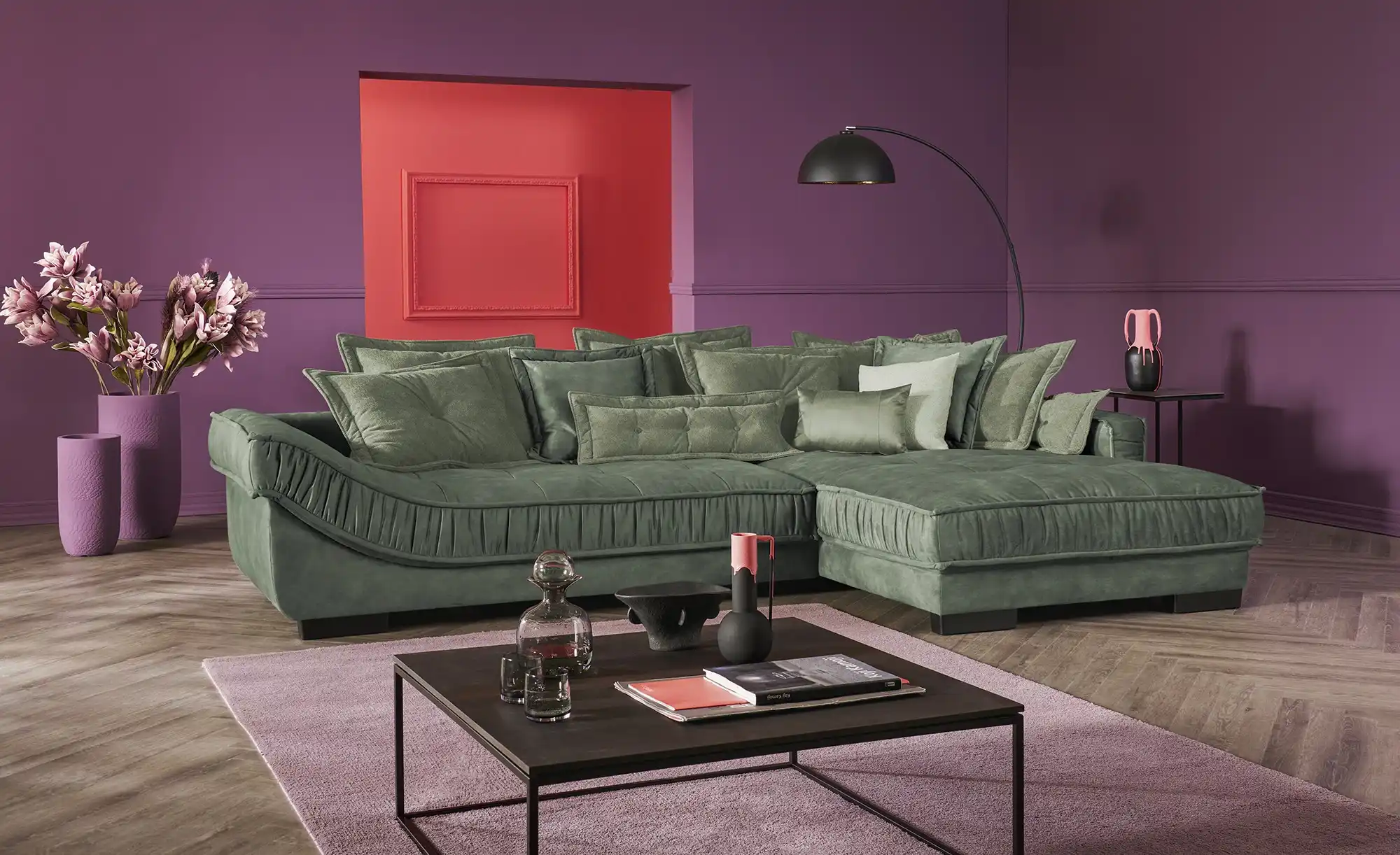 pop Ecksofa Zweifarbig Diwan III