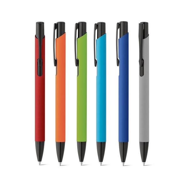 hi!dea 81140 - Stylo en aluminium avec finition en caoutchouc