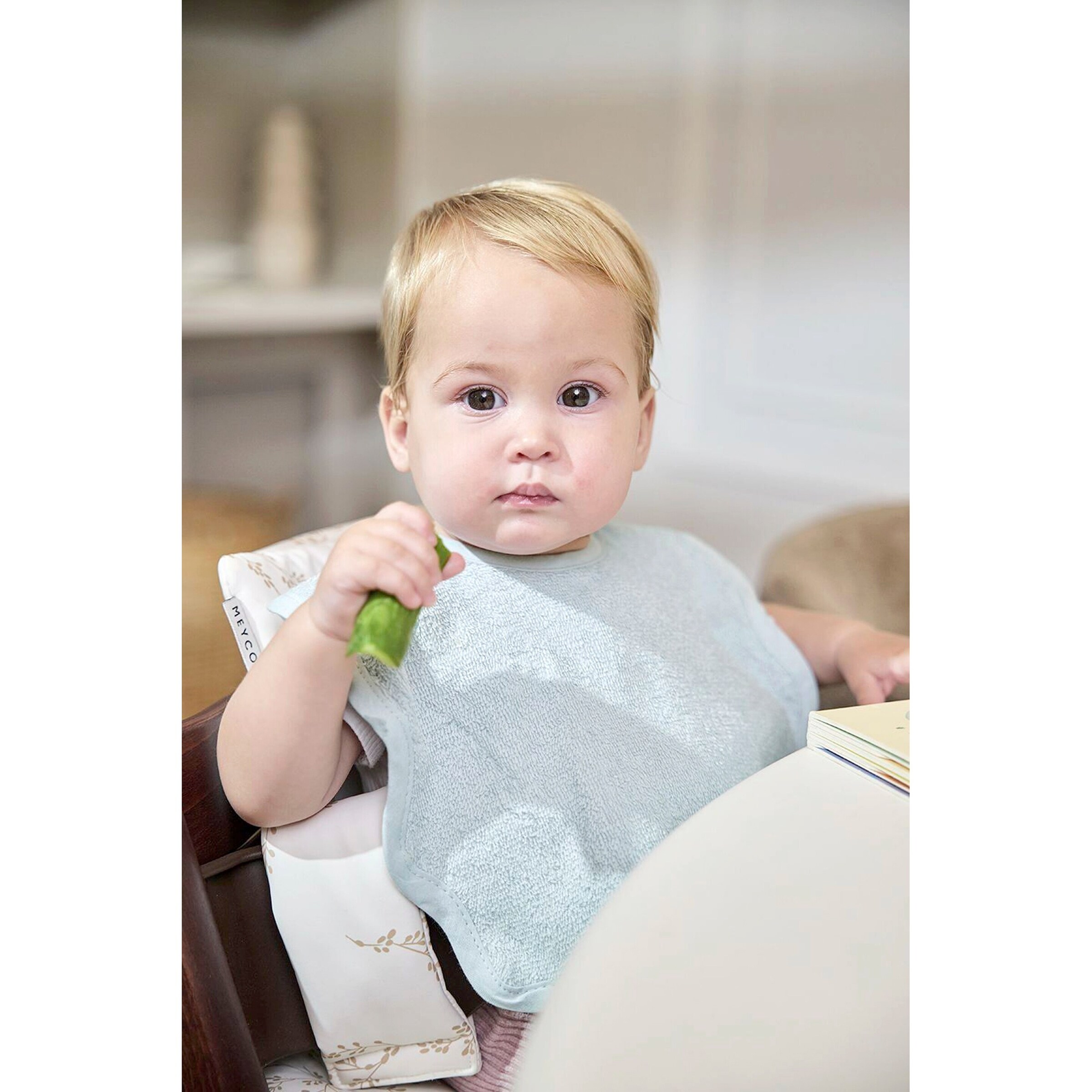 Meyco Baby 2er-Pack Lätzchen grau