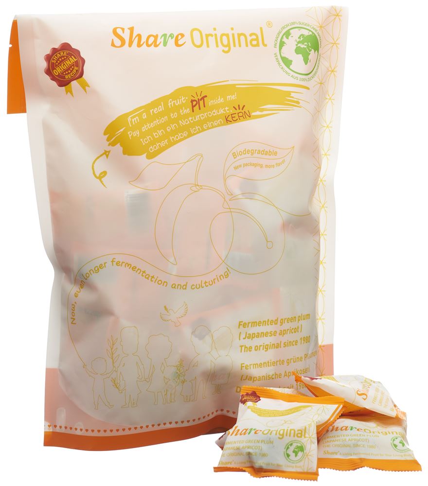 SHARE Grüne Pflaume/japanische Aprikose<br>500 g, Beutel, fermentiert