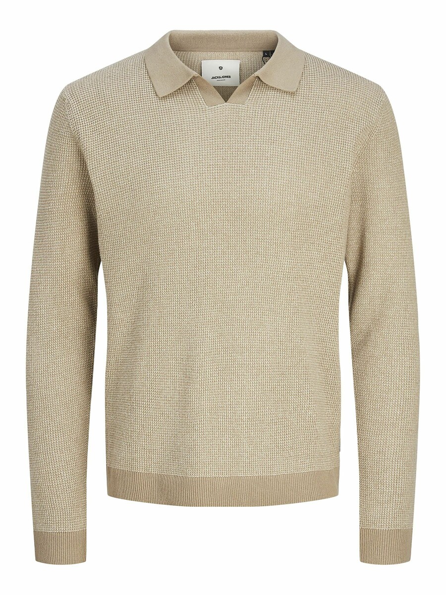 JACK & JONES<br>Suéter com carcela de botões
