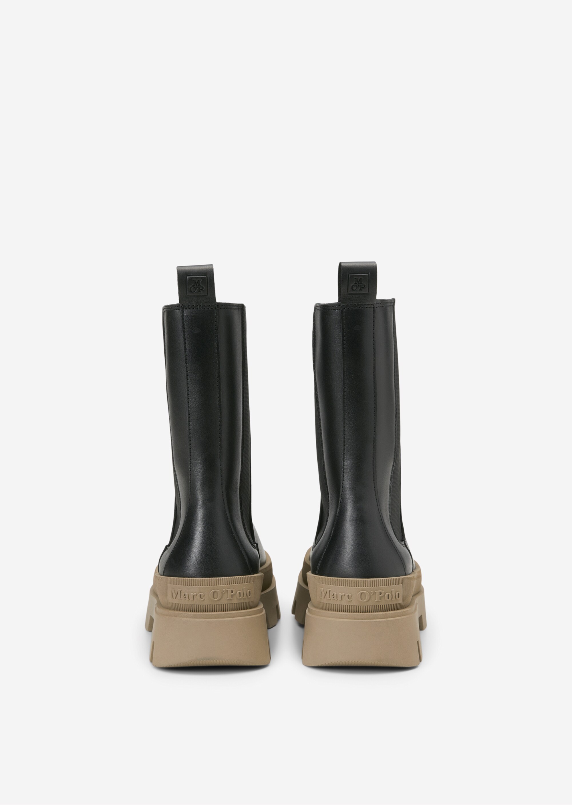 Hoher Chelsea-Boot aus glattem Kalbleder