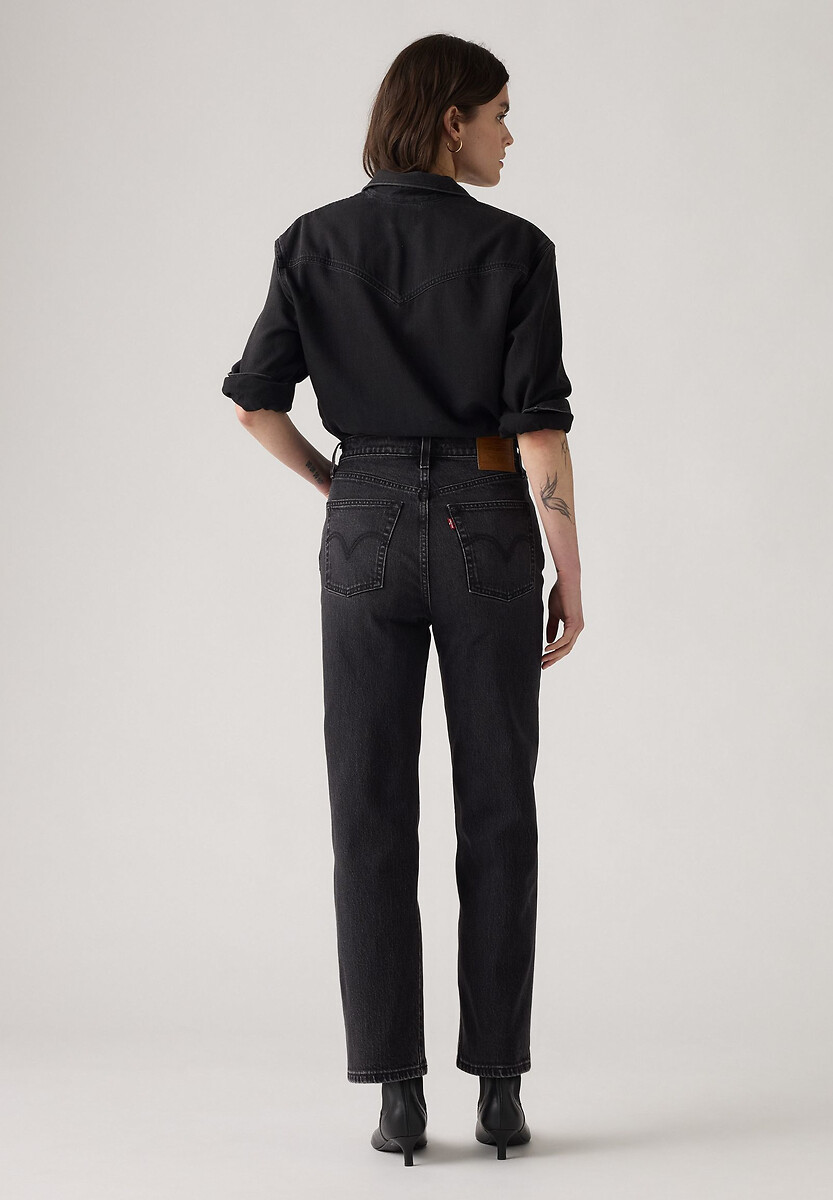 Calça jeans Levi's Ribcage reta até o tornozelo