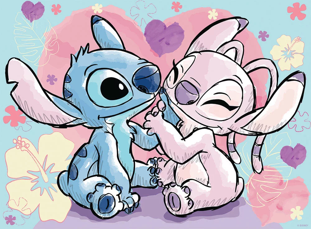 DISNEY - PUZZLE STITCH ET ANGEL  500 PIECES