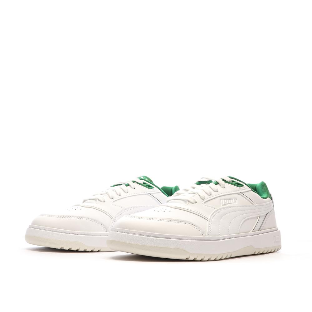 Puma Baskets Blanches/Vertes Homme Puma Doublecourt03