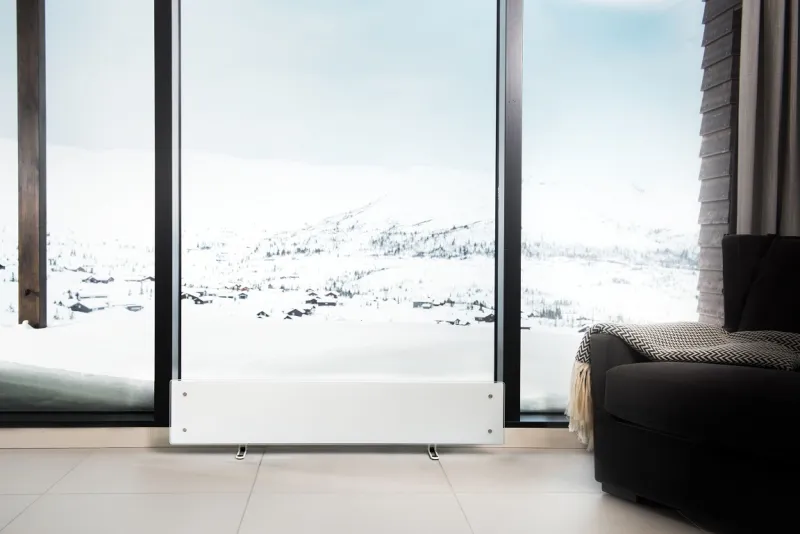 Adax Glas Varmeliste Clea L 08 KWT, 800W 230V med WiFi, hvid