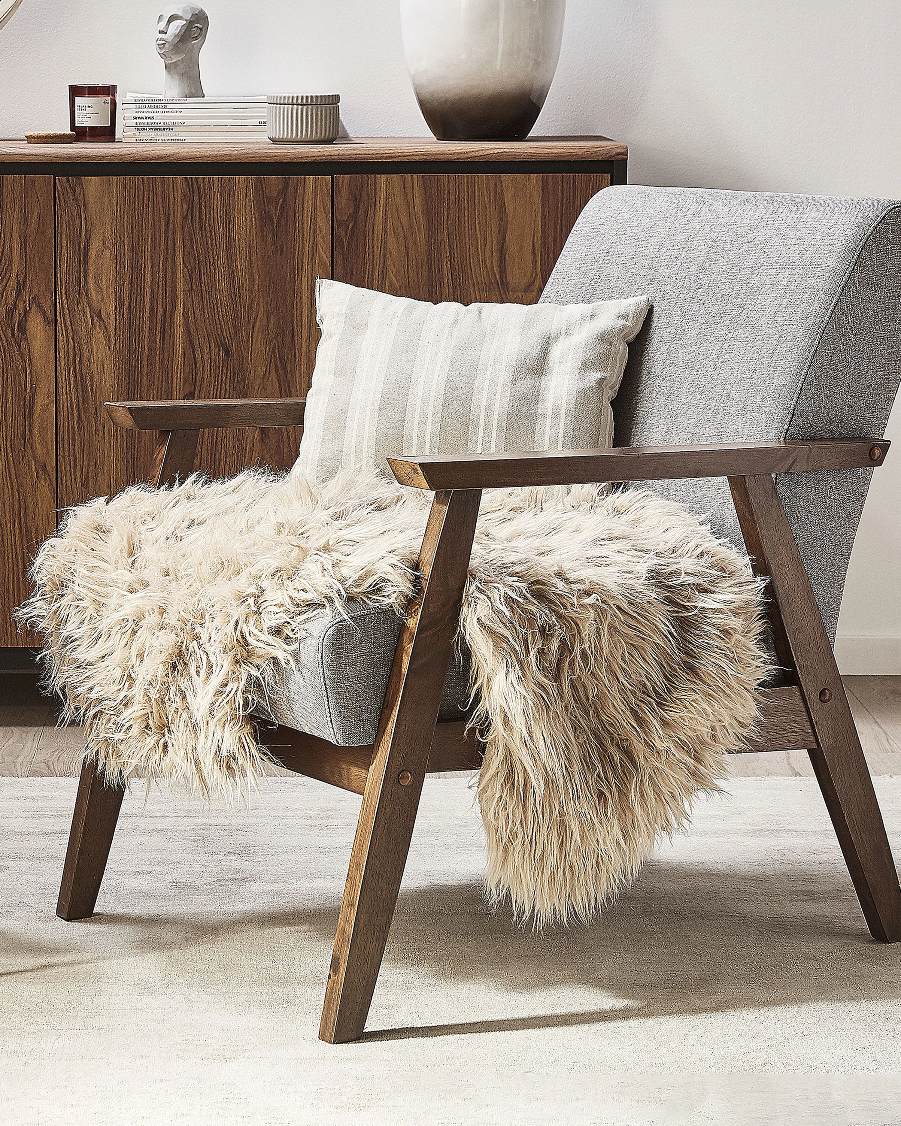 Kunstbontkleed MUNGO Beige 63 x 95 cm