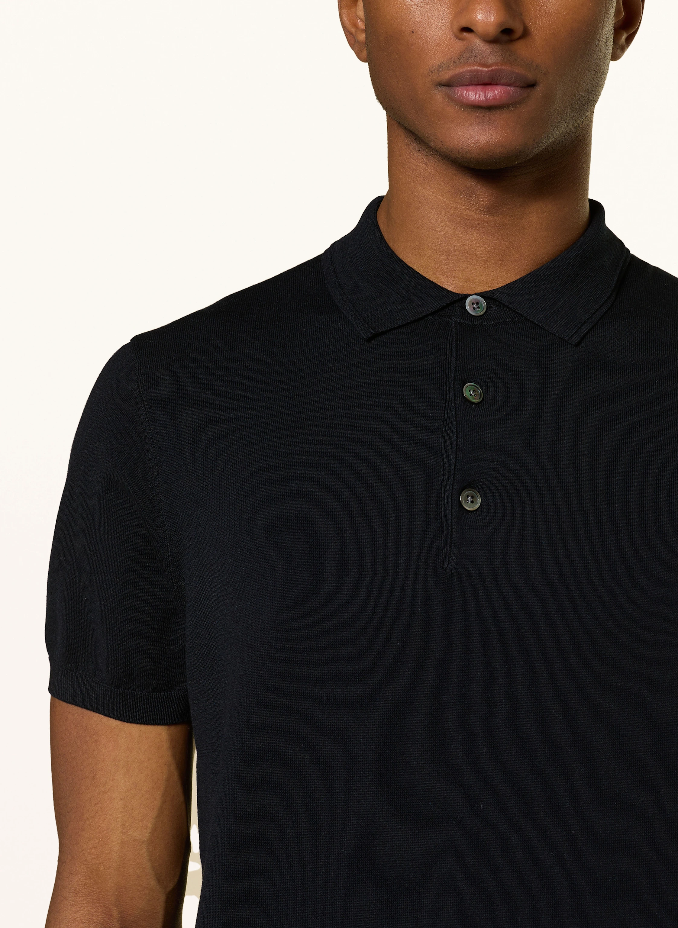 PROFUOMO Strick-Poloshirt