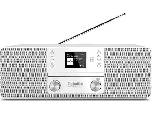 TechniSat DigitRadio 370 CD BT - Audiosystem - 2 x 5 Watt - hvid