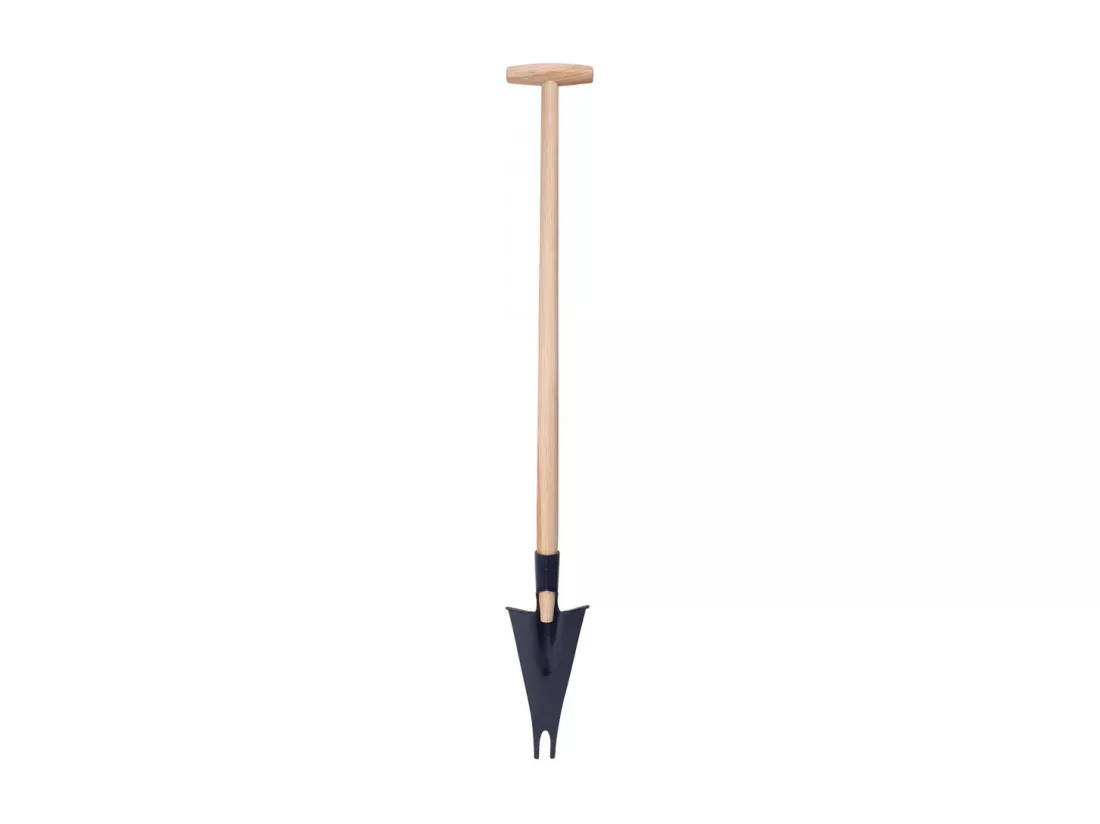 Couteau désherbeur avec manche en bois