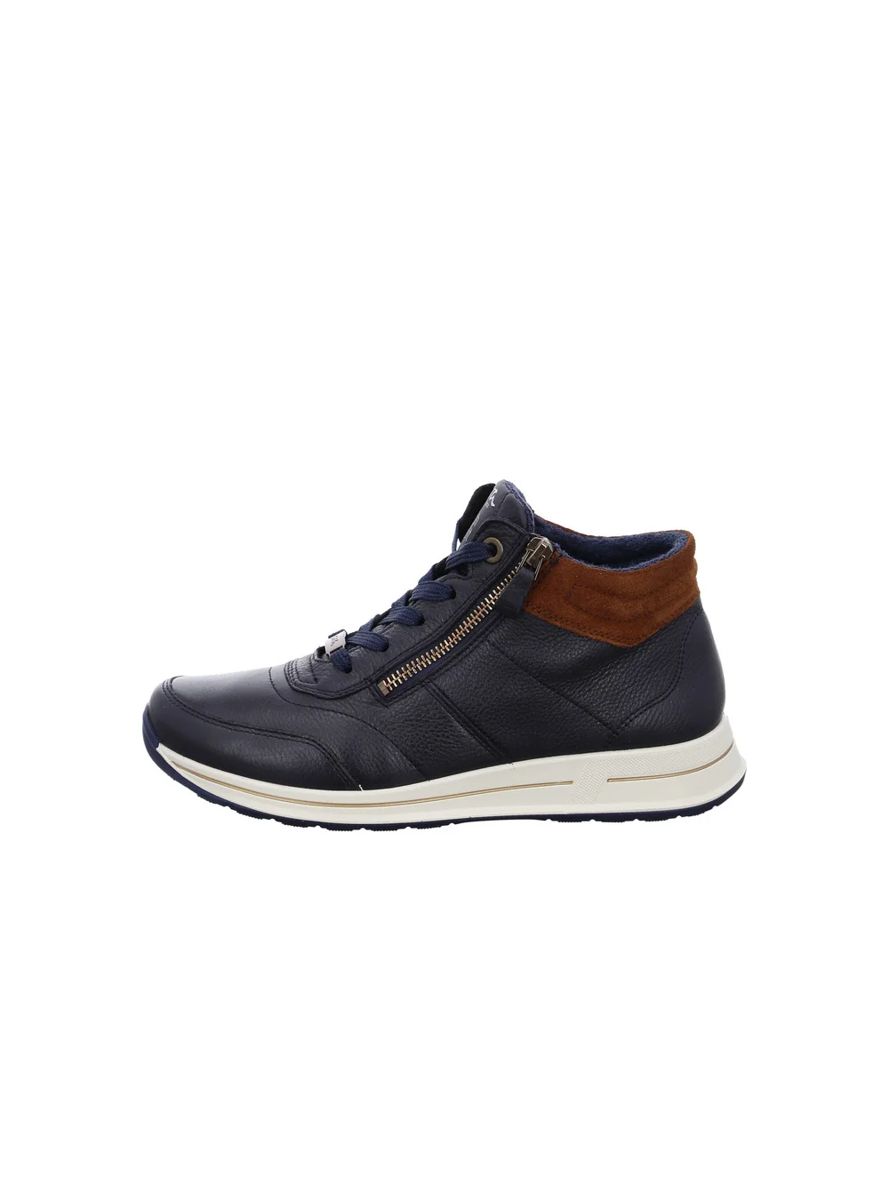 Stiefelette Osaka blau-braun